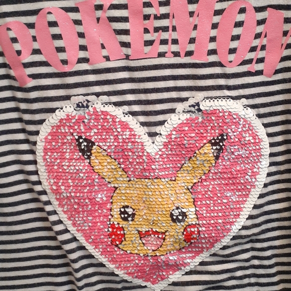 H M Shirts Tops Hm Pokemon Pikachu Sequin T Shirt 8 Yr Old Poshmark
